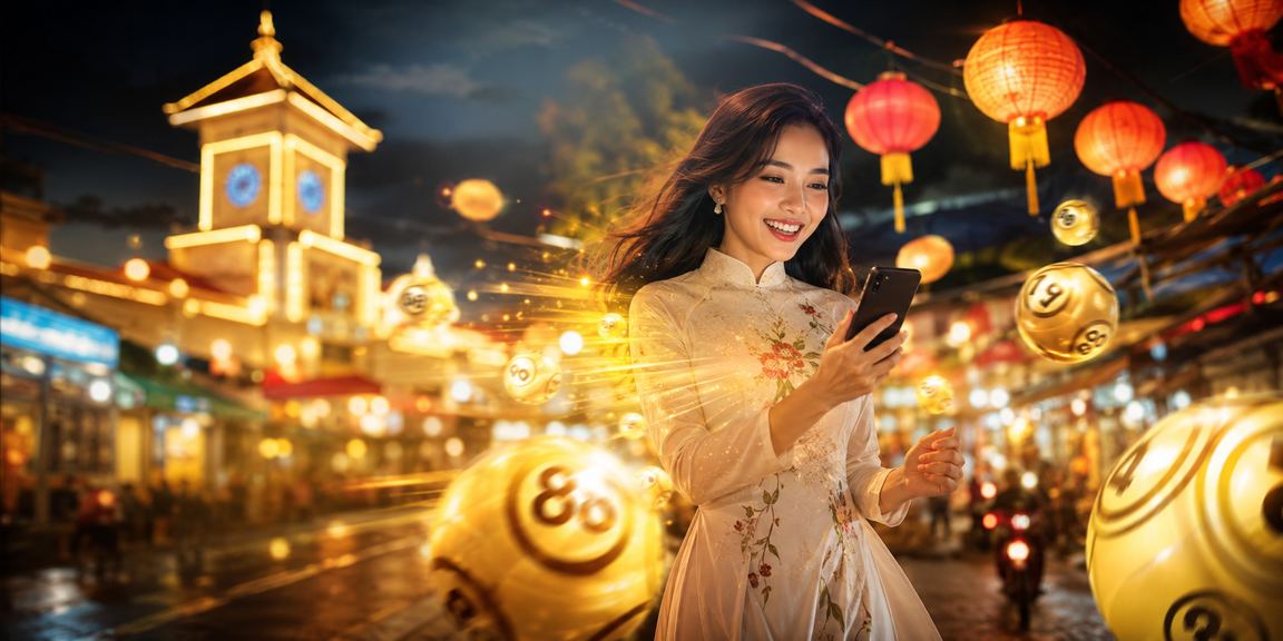 Chợ đêm Hồ Chí Minh nhộn nhịp với người tham gia xổ số và các trò chơi may rủi